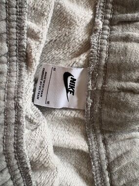 Nike Gray Sweatshirt with White Fleece Interior